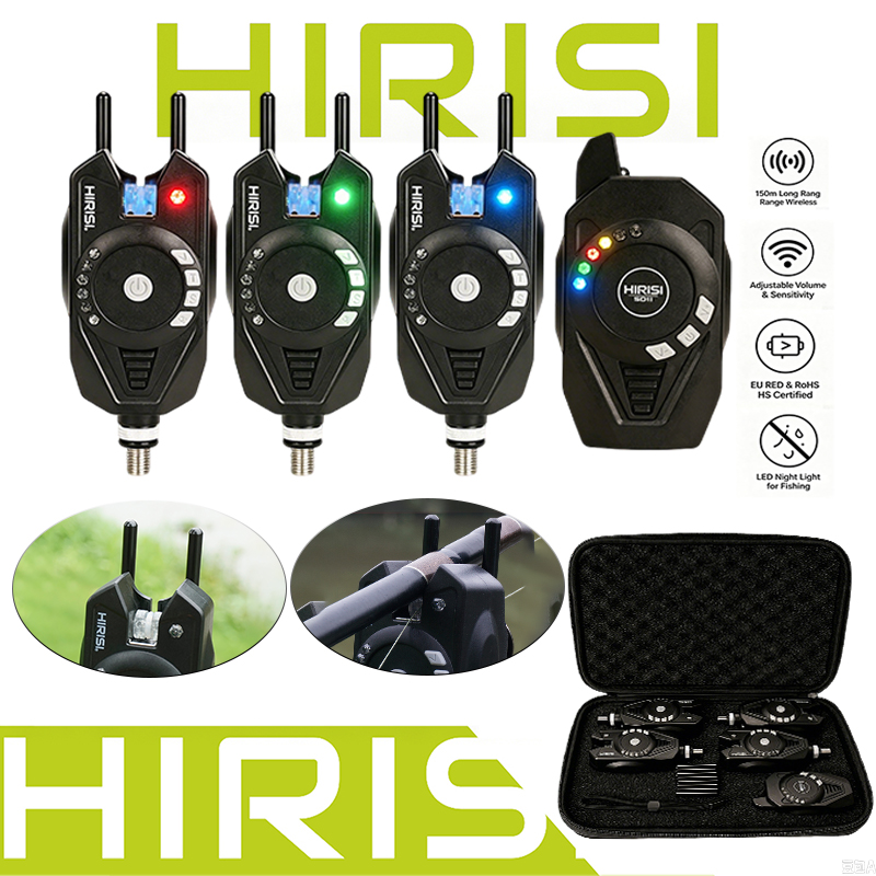 Bite Alarm - HIRISI SD11 3+1 Wireless Fishing Bite