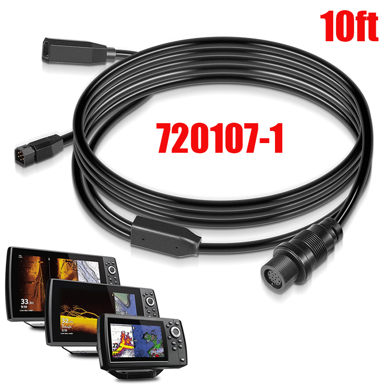Fish Finder Cable - 720107-1 Transducer Adapter Cable 10ft, for
