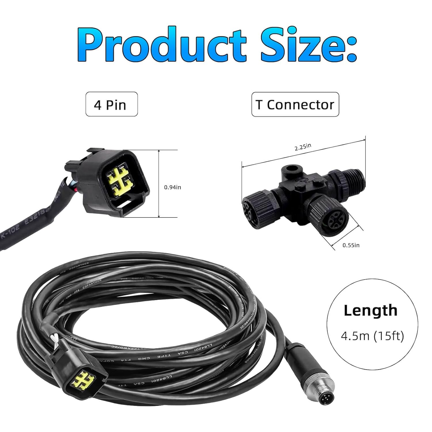 Fish Finder Cable - Engine Interface Cable NMEA2000 Connection with