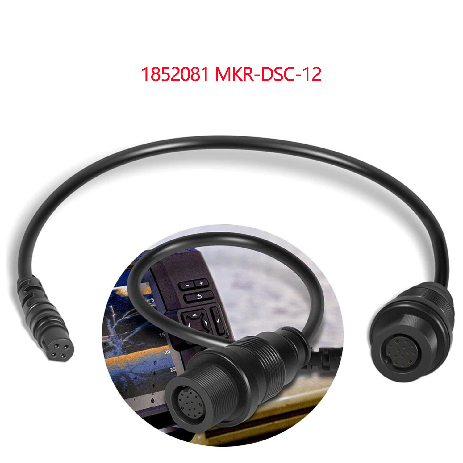 Fish Finder Cable - 1852081 MKR-DSC-12 4-Pin Fishfinder Adapter Cable