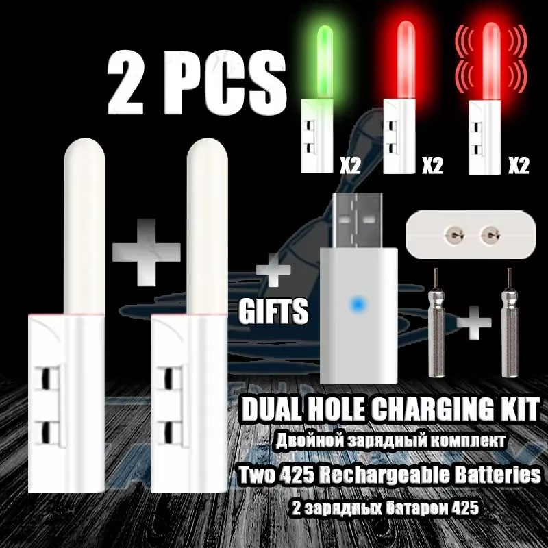 Bite Alarm - 2pcs LED Night Light Electronic Fishing