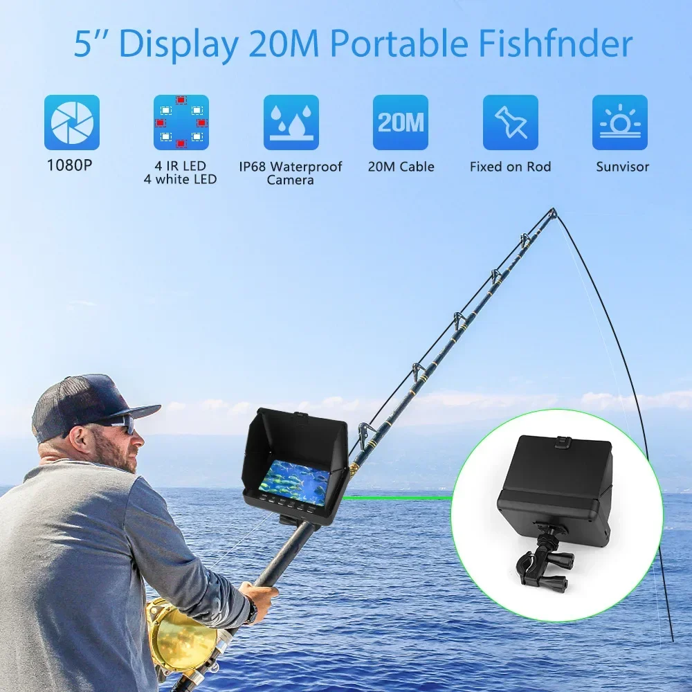 Fish Finder 5.0 Inch LCD Displ - Fish Finder Cable review and price