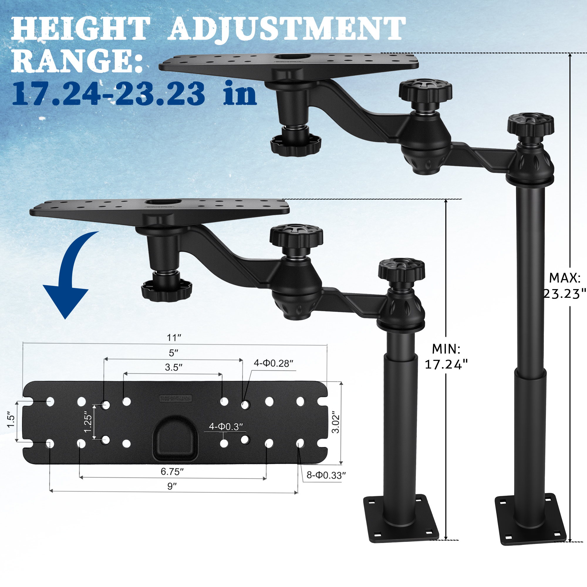 Telescoping Fish Finder Mount  - Fish Finder review and price