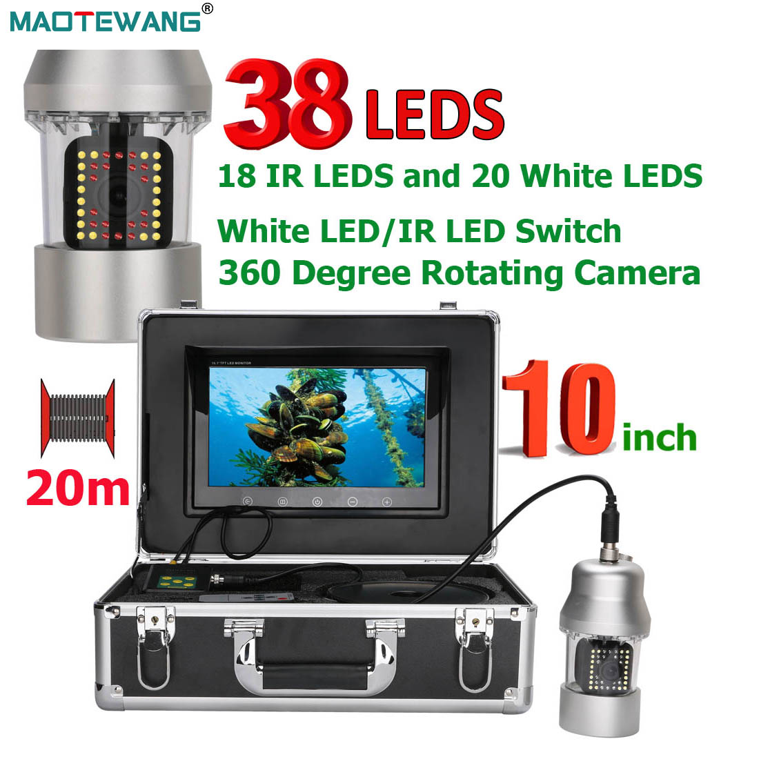 MAOTEWANG Underwater Fishing V - Fish Finder Cable review and price