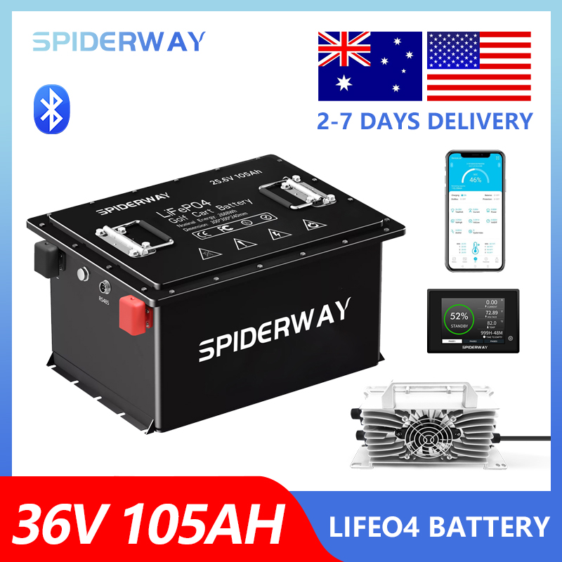 36V 105Ah Golf Cart LiFePO4 Li - Fish Finder Charger review and price