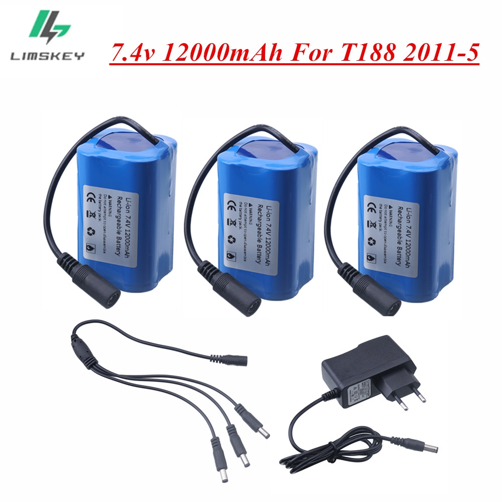 7.4V 12000mAh Battery with USB - Fish Finder Charger review and price