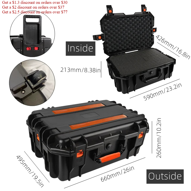 Large Capacity Tool Box with W - Fish Finder Case review and price