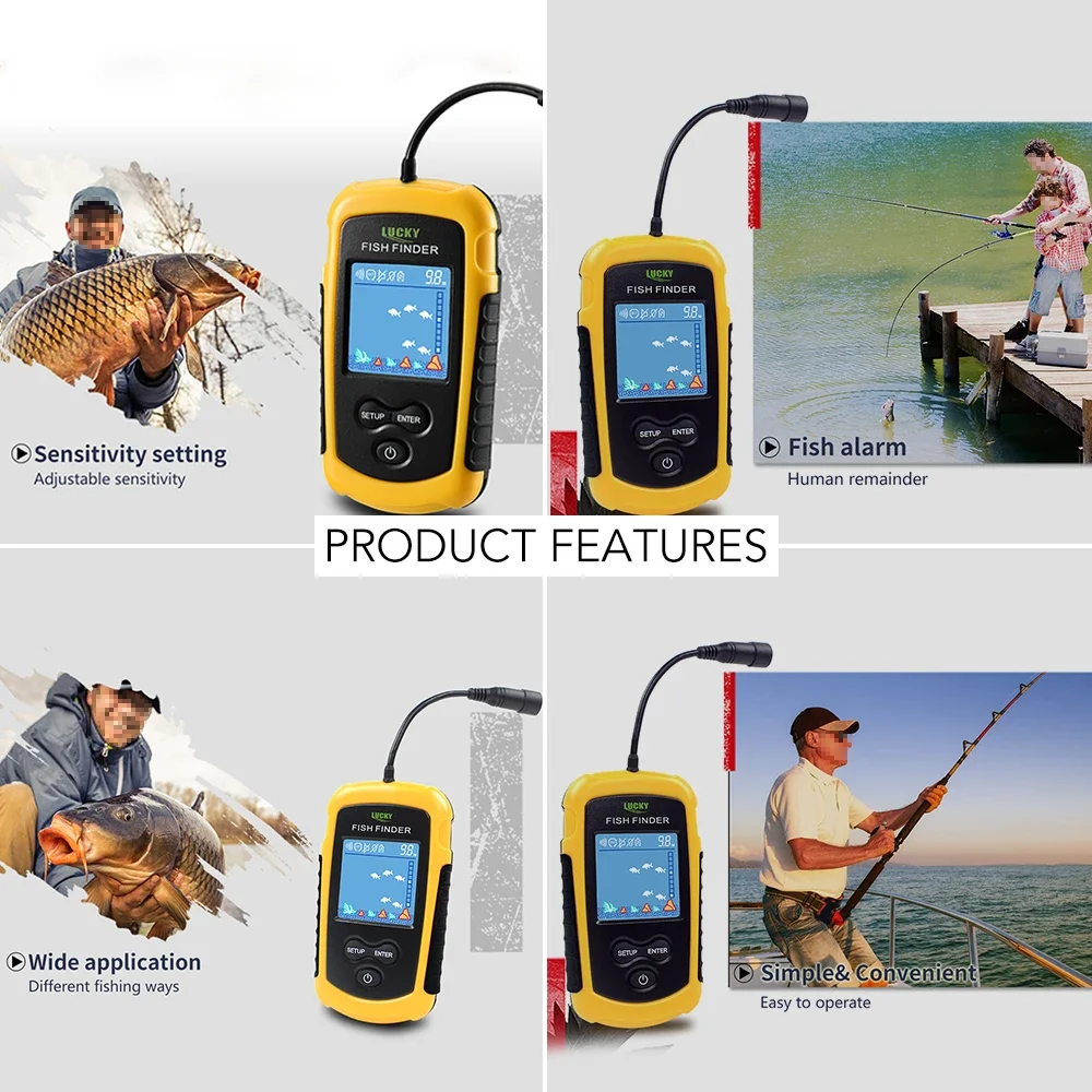 Lucky LCD Color Screen Portabl - Fishing Depth Finder review and price