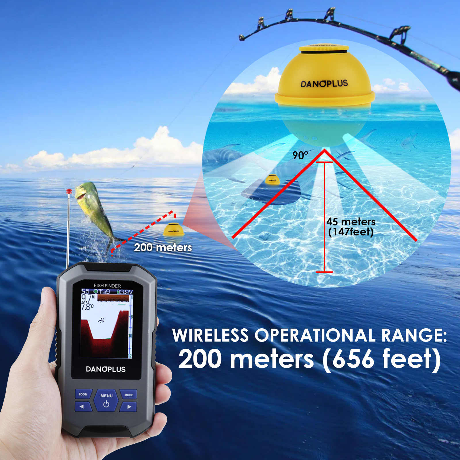 Fish Finder Wireless Sonar Sen - Fish Finder review and price
