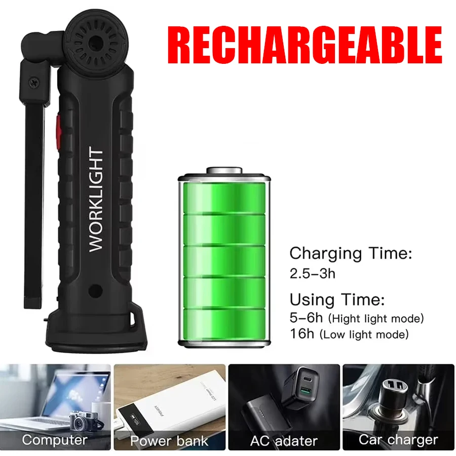 Rechargeable Magnetic Work Lig - Fishing Light review and price