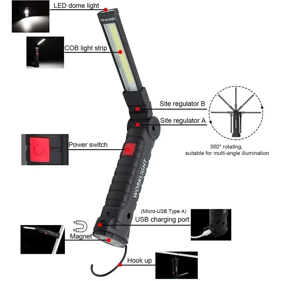 Rechargeable Magnetic Work Lig - Fishing Light review and price