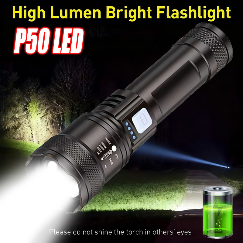 High Power LED Flashlight,USB  - Fishing Light review and price