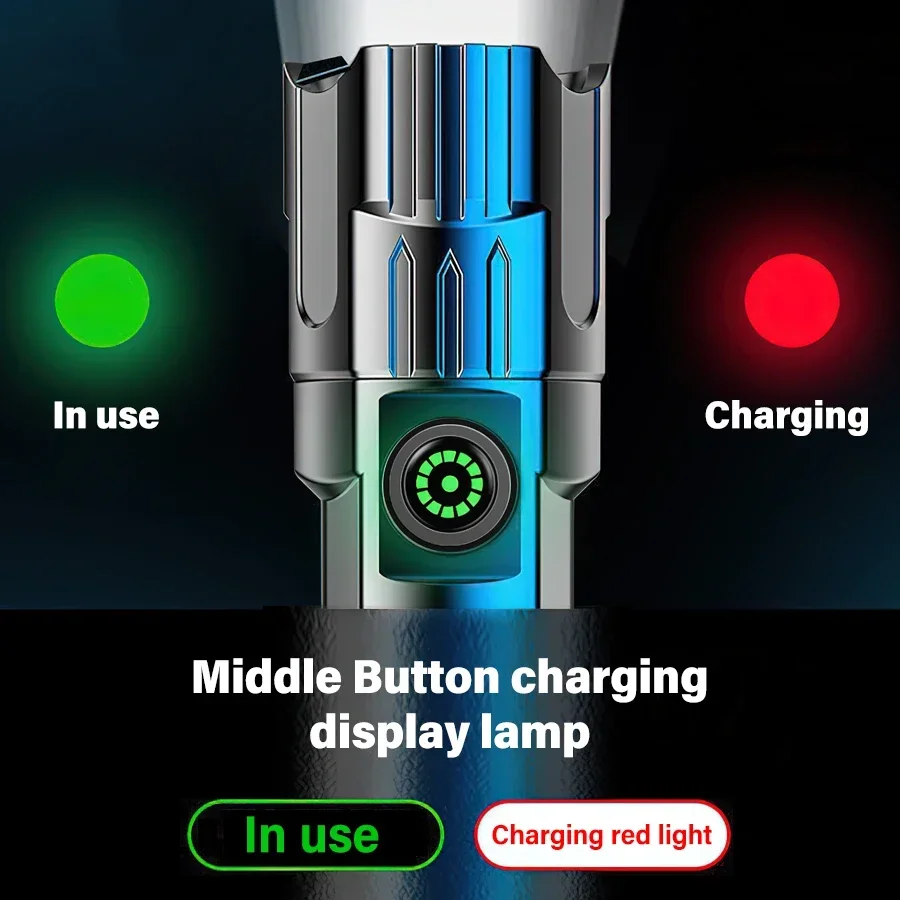 High Power LED Flashlight,USB  - Fishing Light review and price