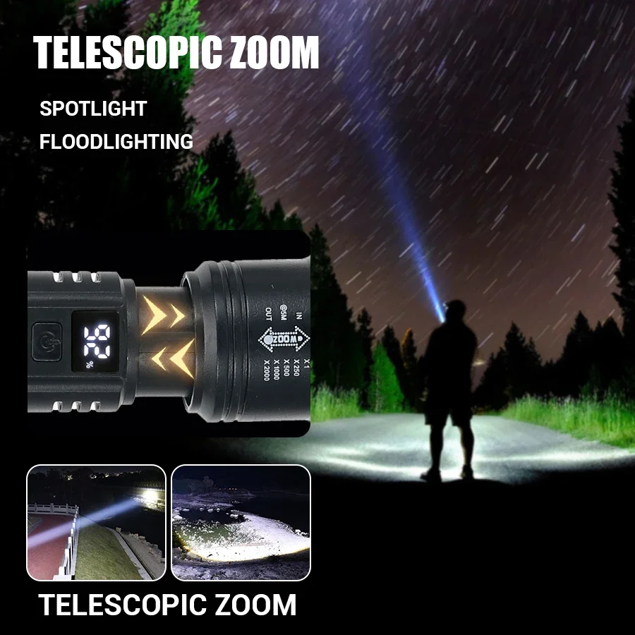9900LM Powerful LED Flashlight - Fish Finder Battery review and price