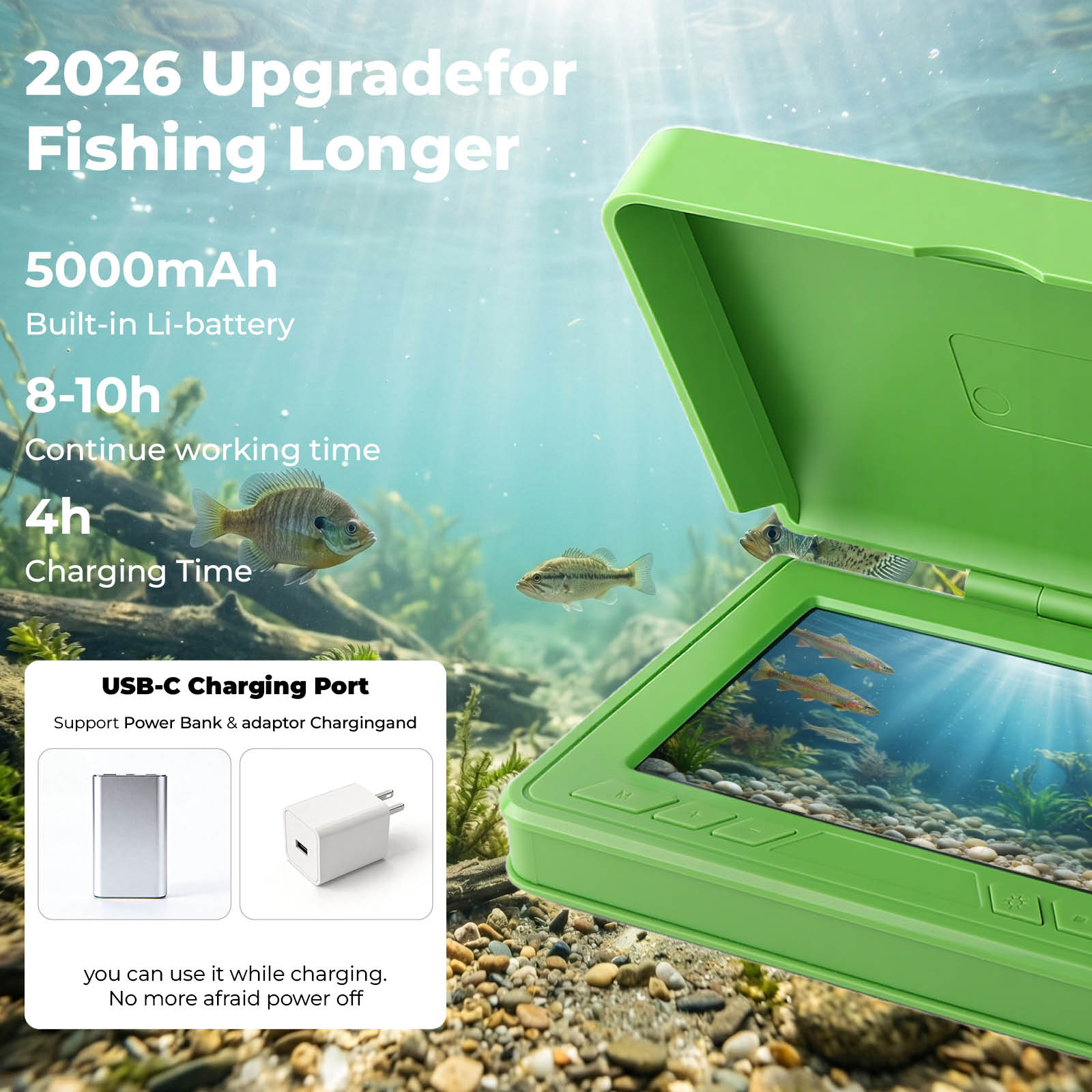 Portable Underwater Visual Fis - Fishing Depth Finder review and price