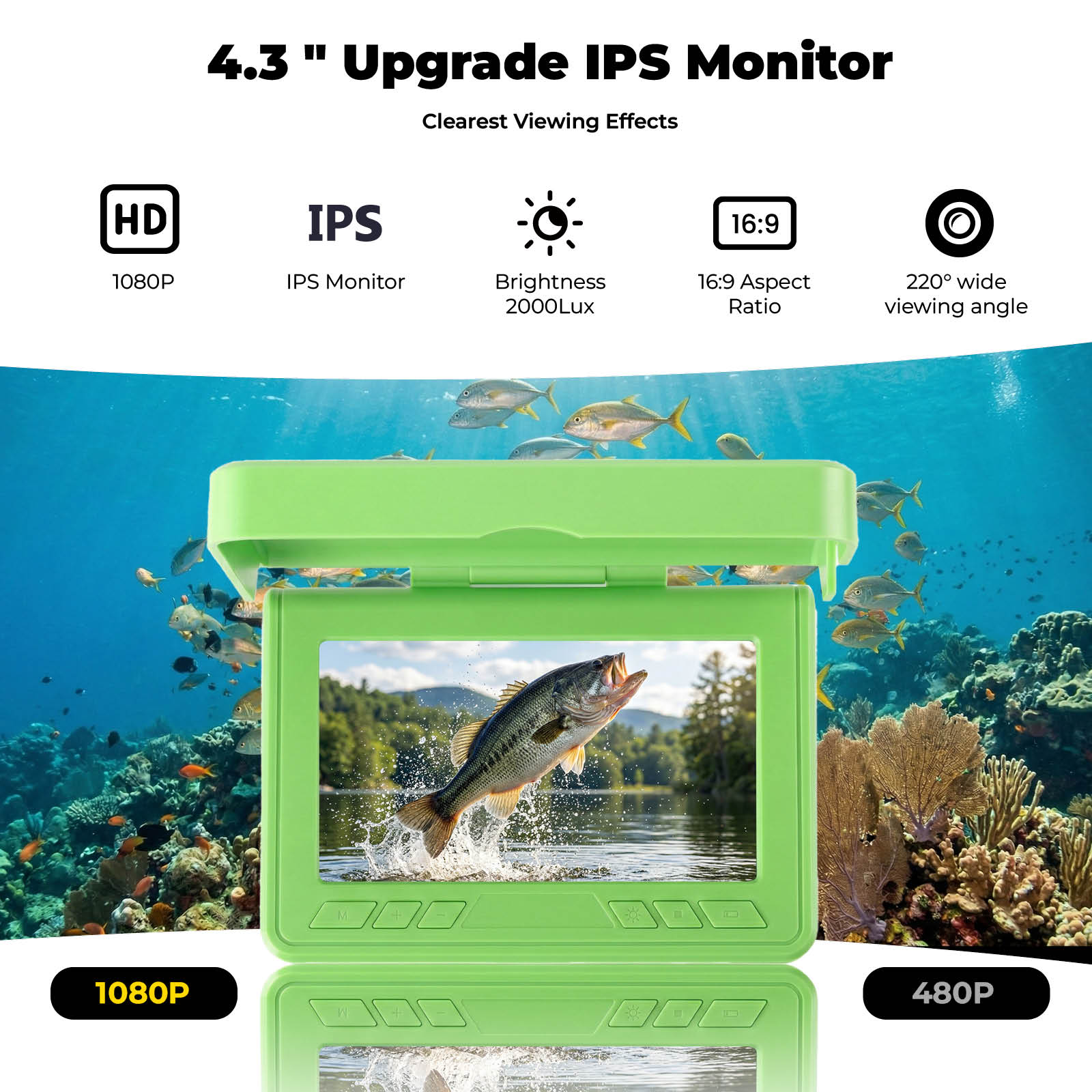 Portable Underwater Visual Fis - Fishing Depth Finder review and price