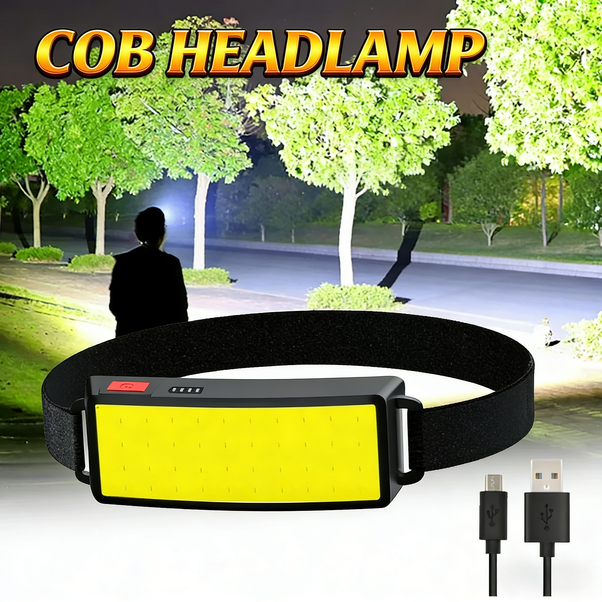 COB Portable LED Headlights Ou - Fish Finder Battery review and price
