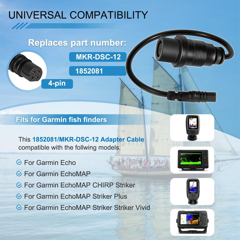1852081 MKR-DSC-12  4-Pin Fish - Fish Finder Cable review and price