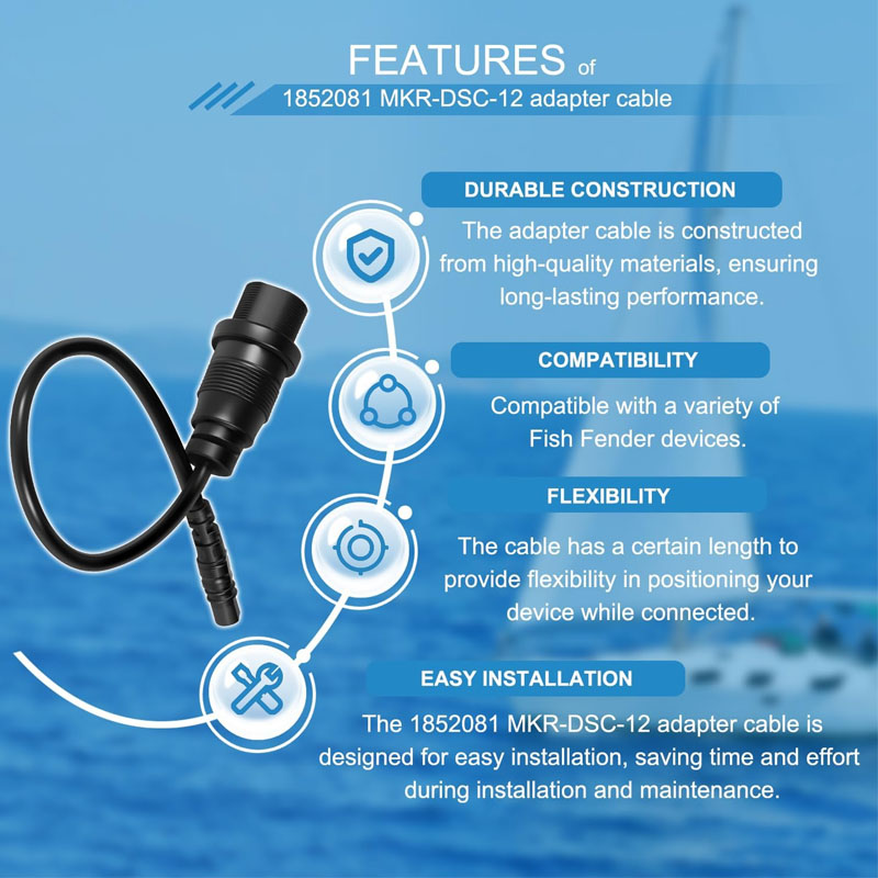 1852081 MKR-DSC-12  4-Pin Fish - Fish Finder Cable review and price
