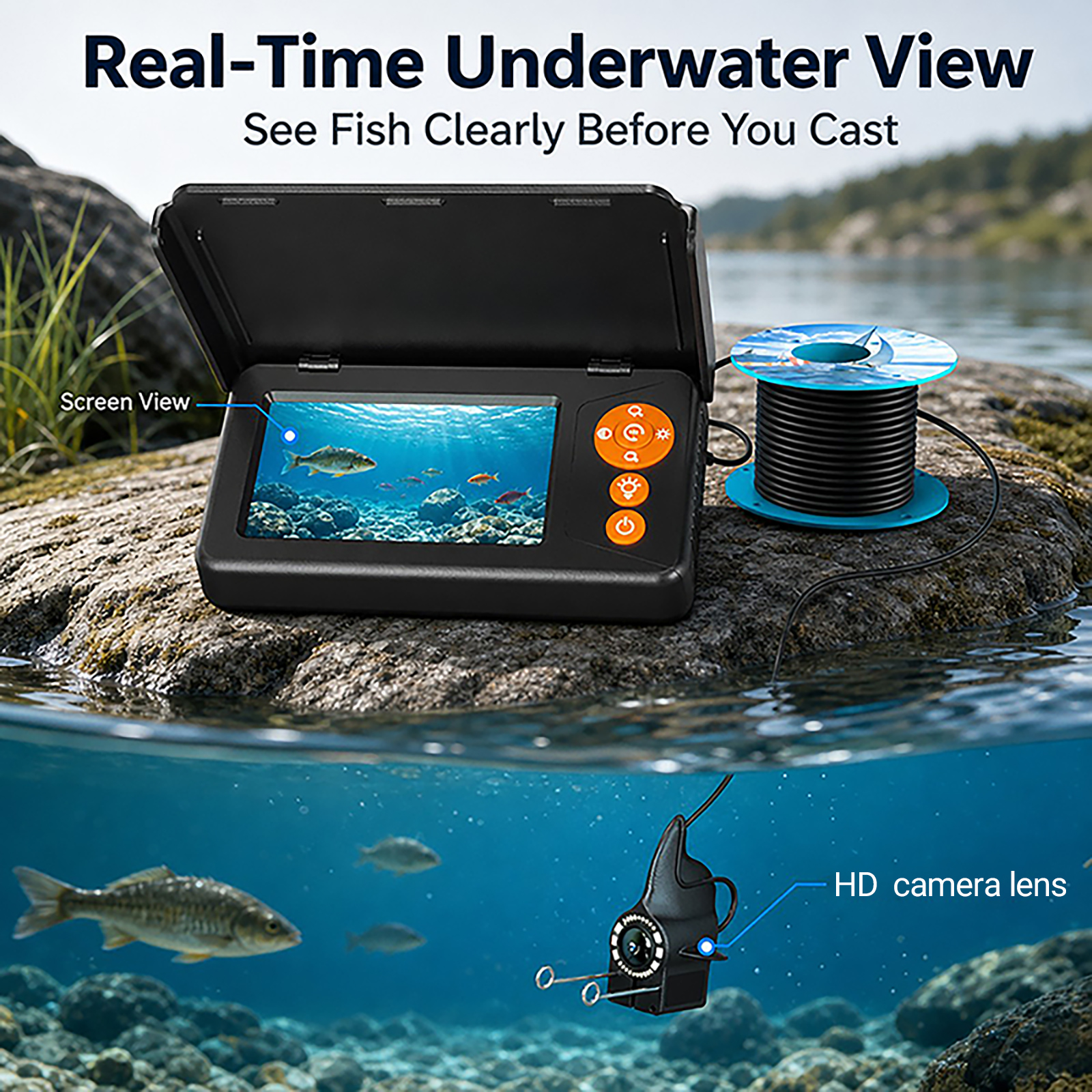 Fish Finder Underwater Camera  - Fishing Depth Finder review and price