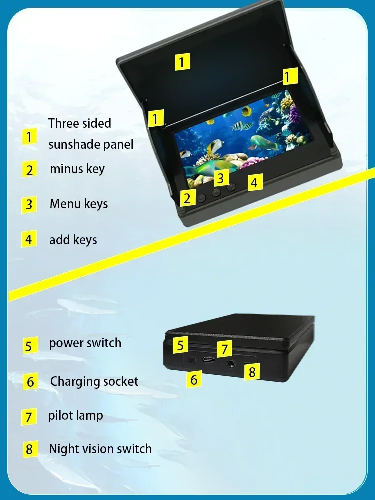 YS43A 4.3-inch Fish Detector U - Fish Finder Battery review and price