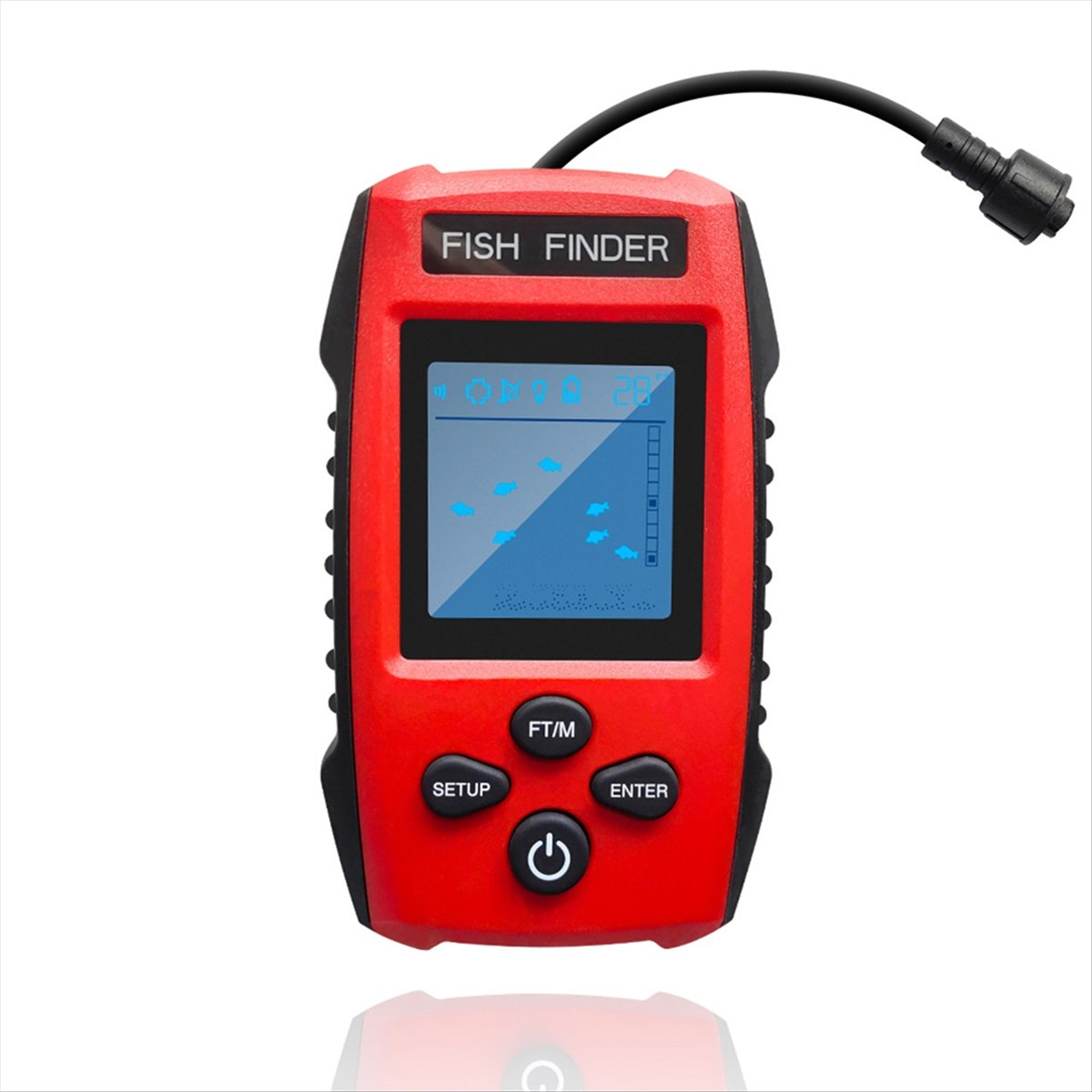 Color LCD Fish Finder Wired So - Fish Finder Transducer review and price