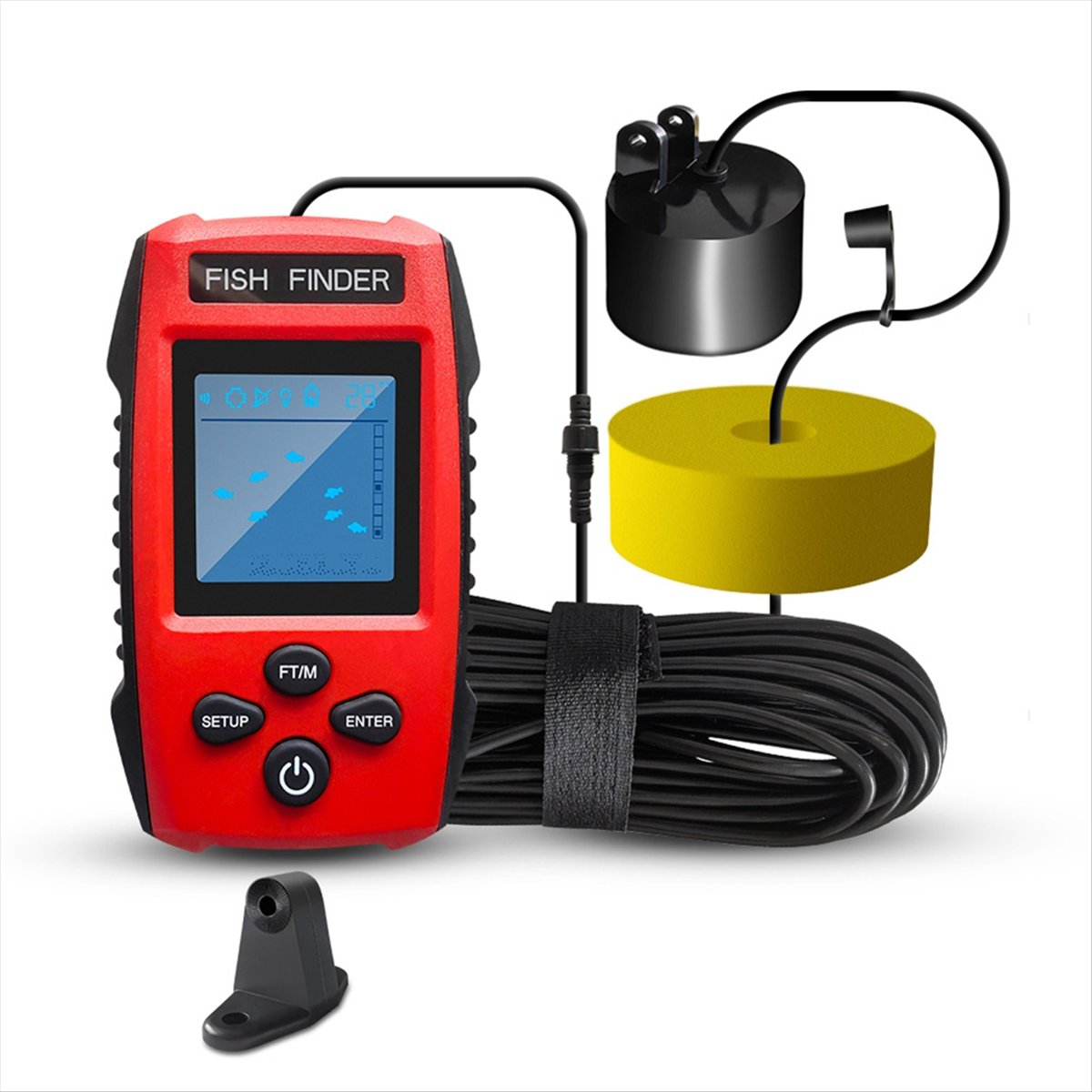 Color LCD Fish Finder Wired So - Fish Finder Transducer review and price