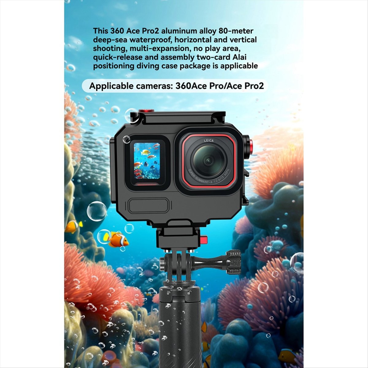 M05K 263FT/80M Waterproof Case - Underwater Camera review and price