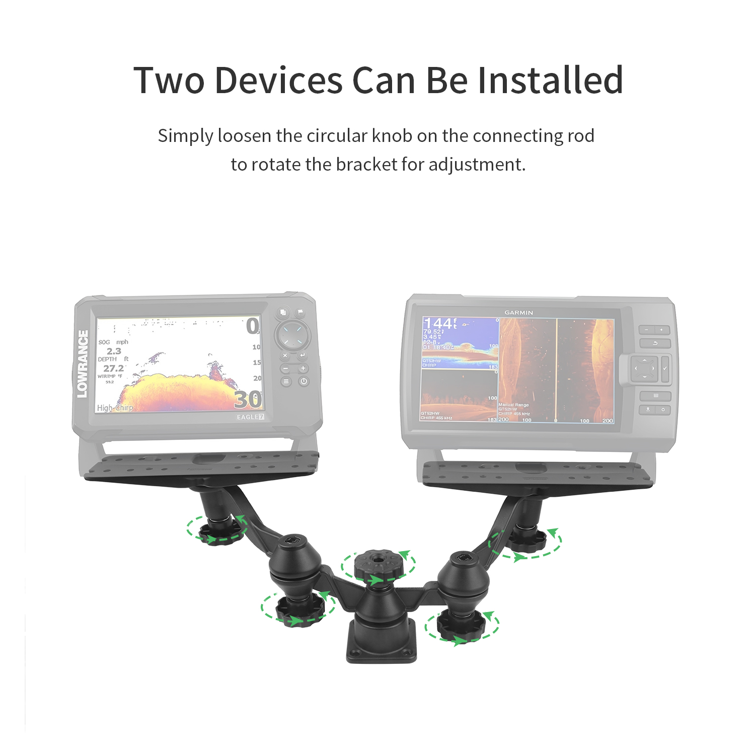 Horizontal boom dual-arm fishf - Fish Finder review and price