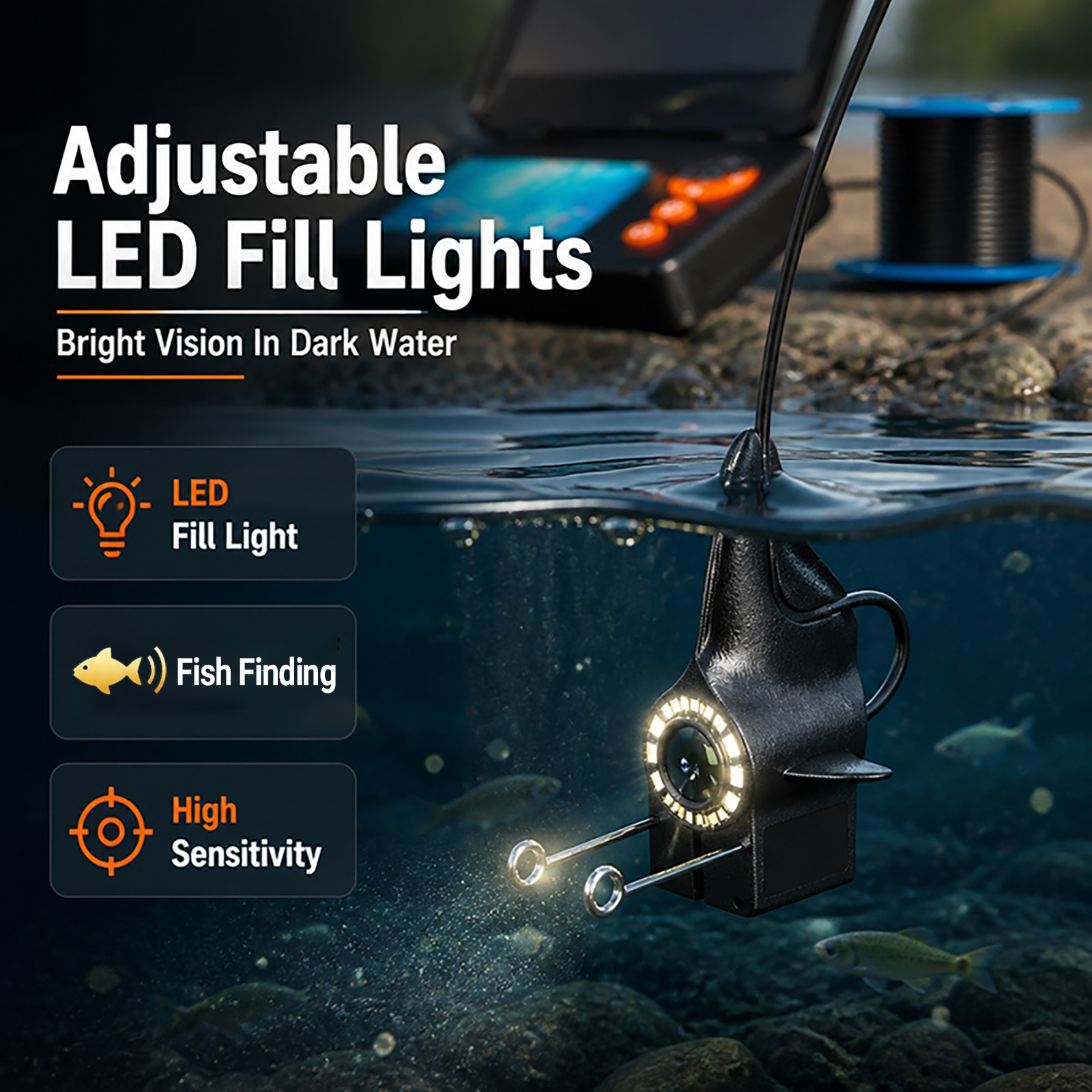 1080P HD Underwater Camera Fis - Fishing Depth Finder review and price