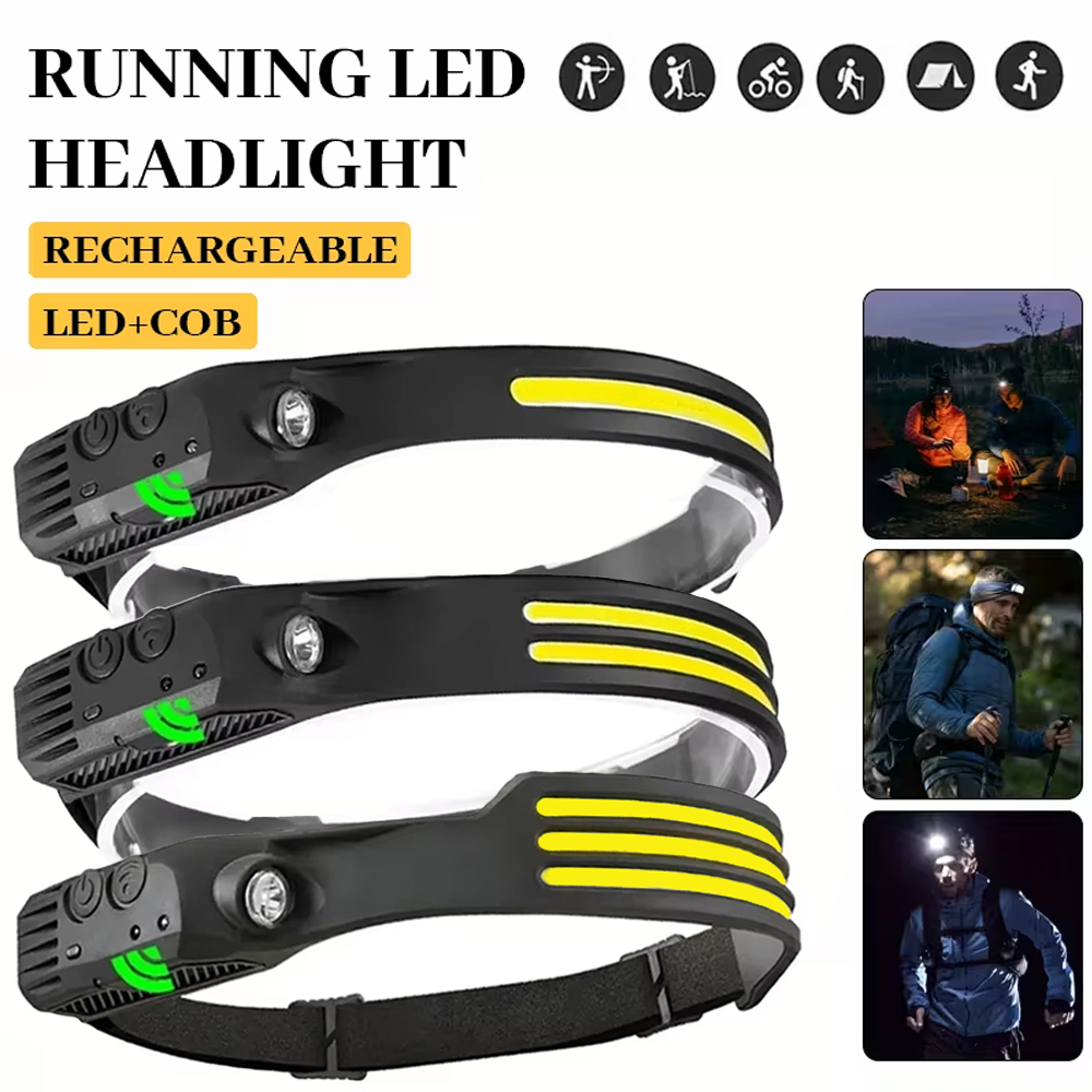 COB LED Induction Headlamp USB - Fish Finder Battery review and price