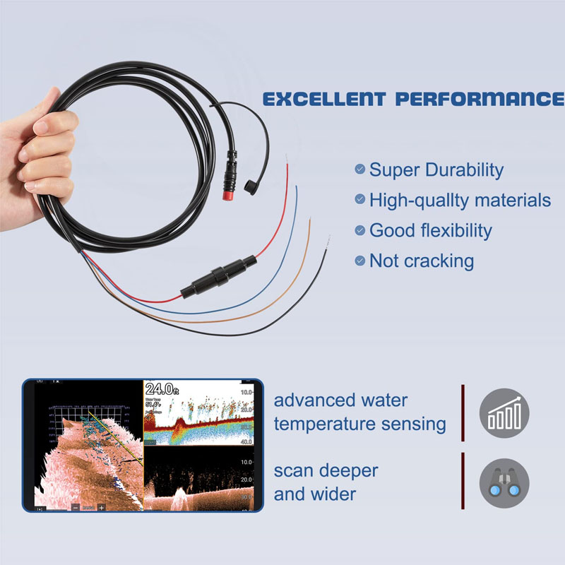 010-12199-04 Power/Data Cable  - Fish Finder Cable review and price