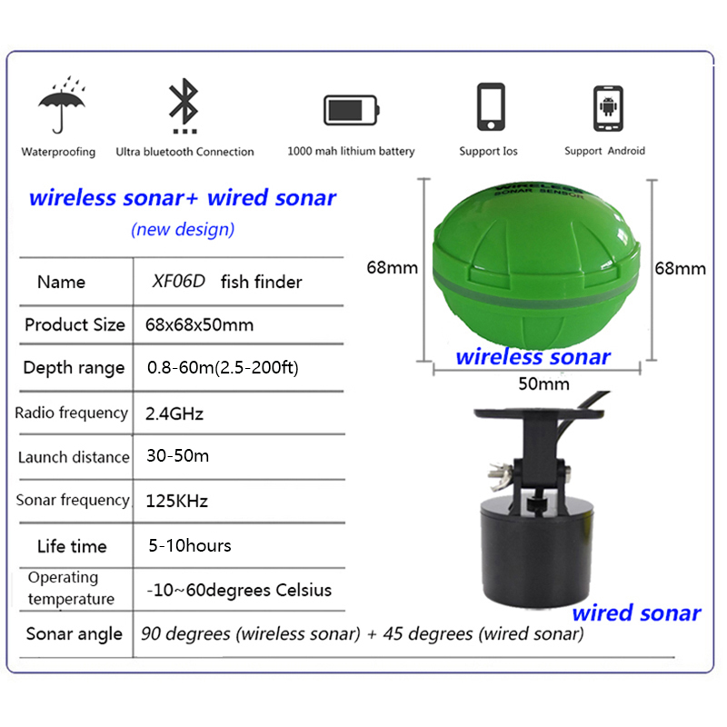 Portable Bluetooth Wireless So - Fishing Depth Finder review and price