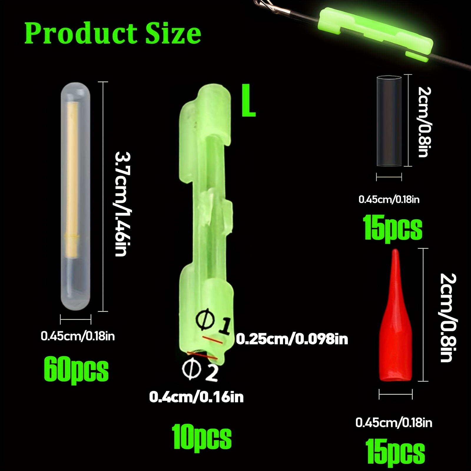 100PCS Fishing Glow Sticks Set - Bite Alarm review and price