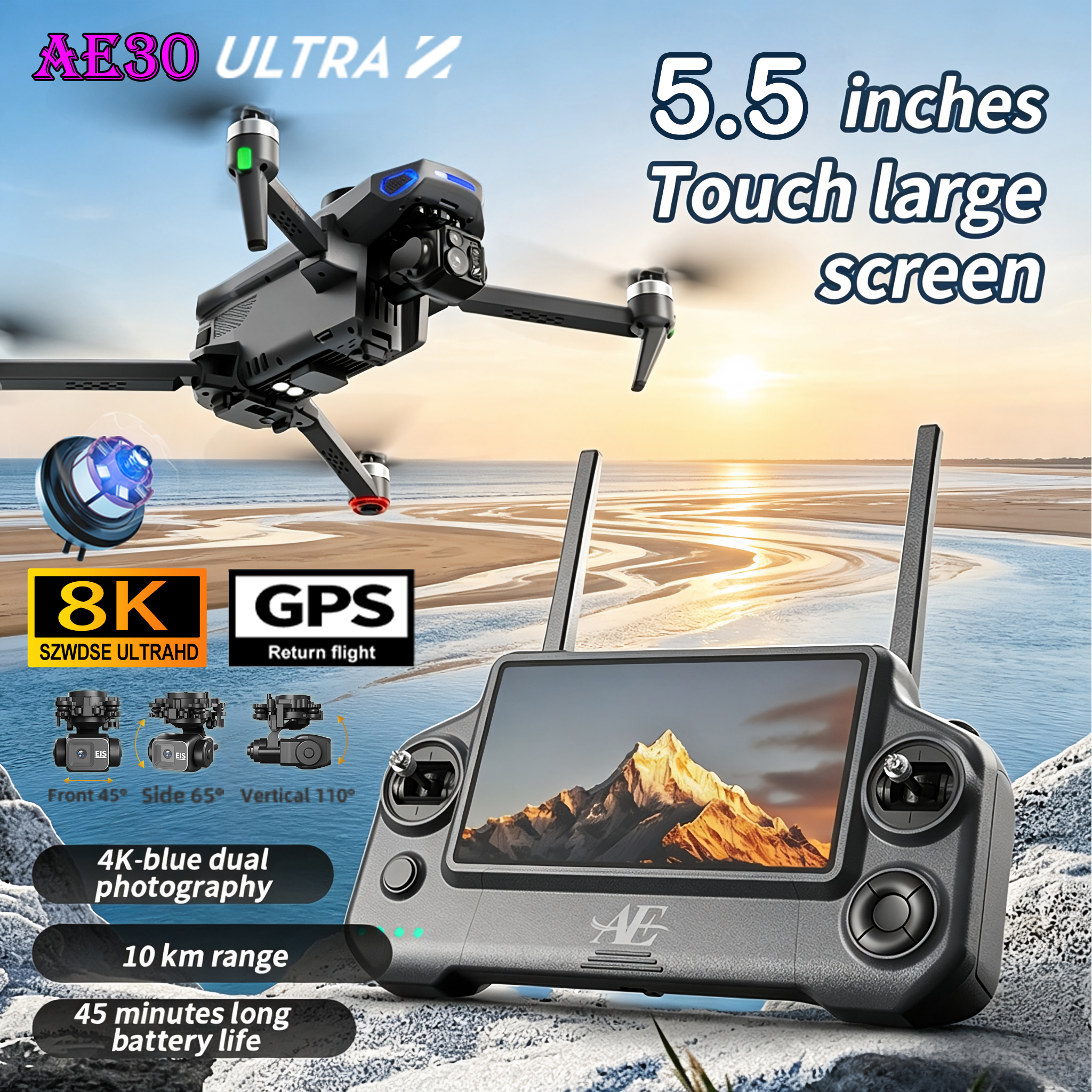 NEW AE30 Ultra GPS Drone 4K Pr - Fishing Gps review and price